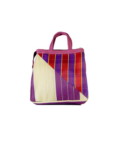 Bolso Meidoum Magenta Patchwork de Babachic | Bolso de Mano y Bandolera Original