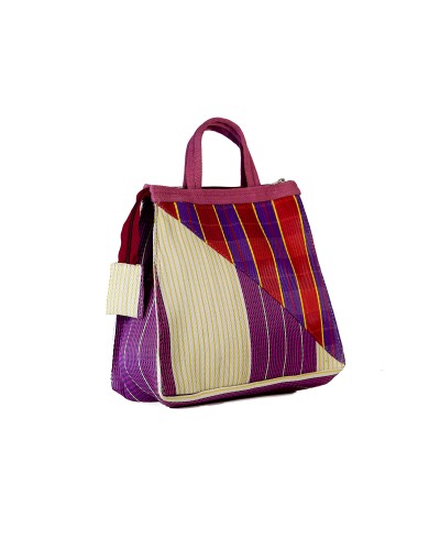 Bolso Meidoum Magenta Patchwork de Babachic | Bolso de Mano y Bandolera Original