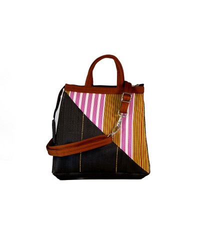 Babachic Shop | Meidoum Gold & Coal - Bolso bandolera de plástico reciclado