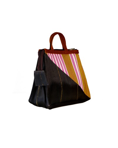 Babachic Shop | Meidoum Gold & Coal - Bolso bandolera de plástico reciclado