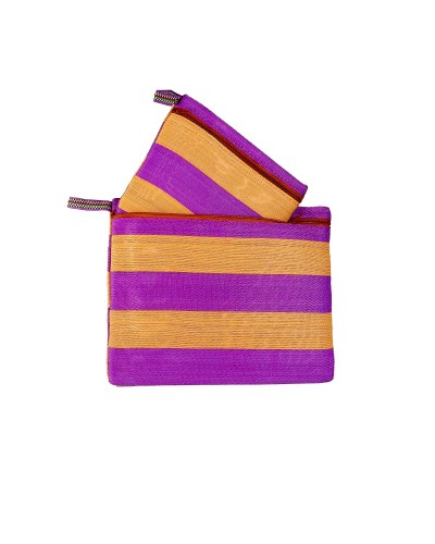 Pouches 2P Set Mango Lila - Recycled Plastic Pouch Duo