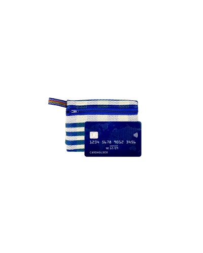 Pocket Pouch Navy | Porte-monnaie Recyclé Babachic