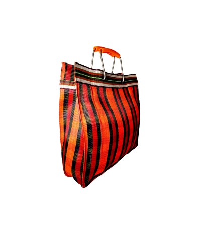 Market Vintage Large Tartán Fuego| Sac recyclé Babachic