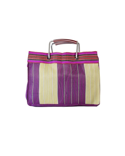 Babachic Shop - Bolso Market Vintage Small Lila - Bolso Shopper de plástico reciclado