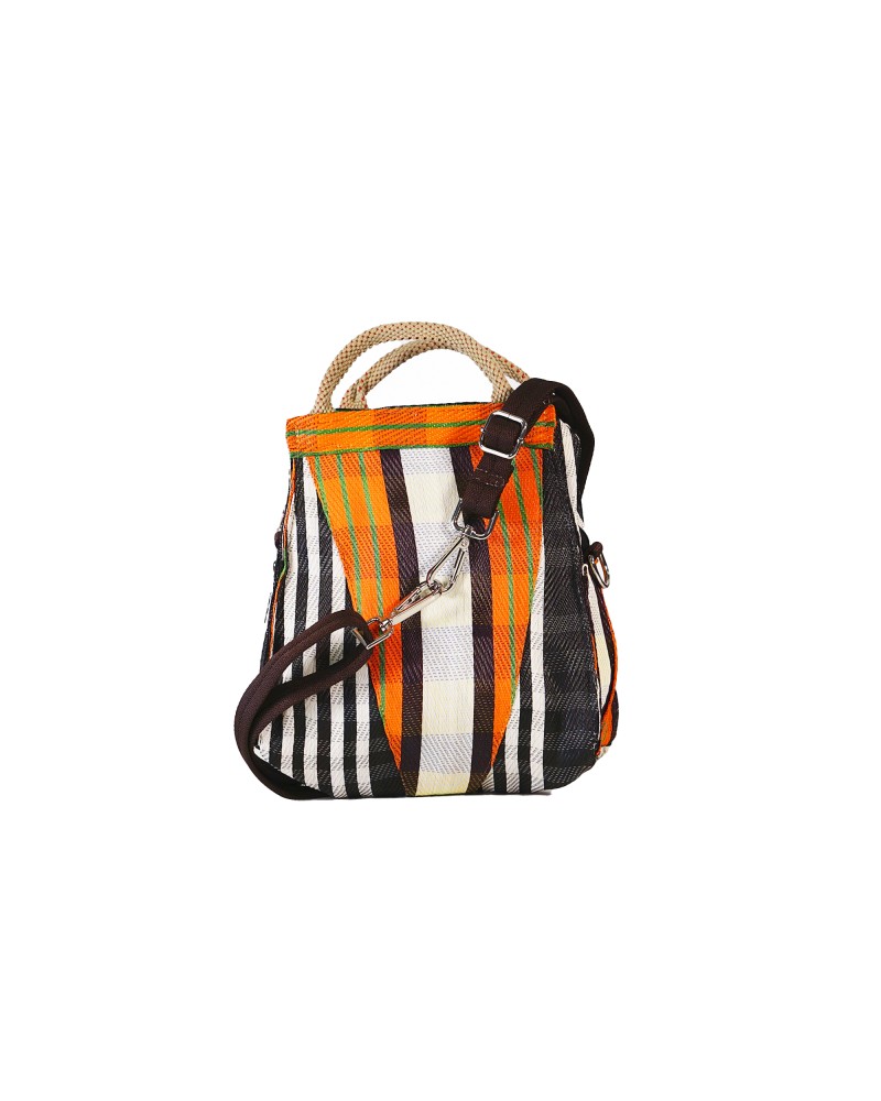 Bolso Petit Orange Grid| Bolso de Mano y Bandolera | Babachic Shop