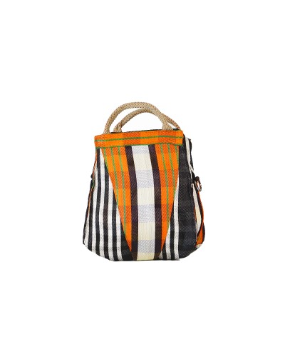 Bolso Petit Orange Grid| Bolso de Mano y Bandolera | Babachic Shop