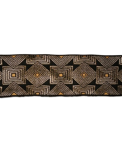 55mm Golden Diamond Ethnic Jacquard Trim (Sold by 50cm) | Babachic