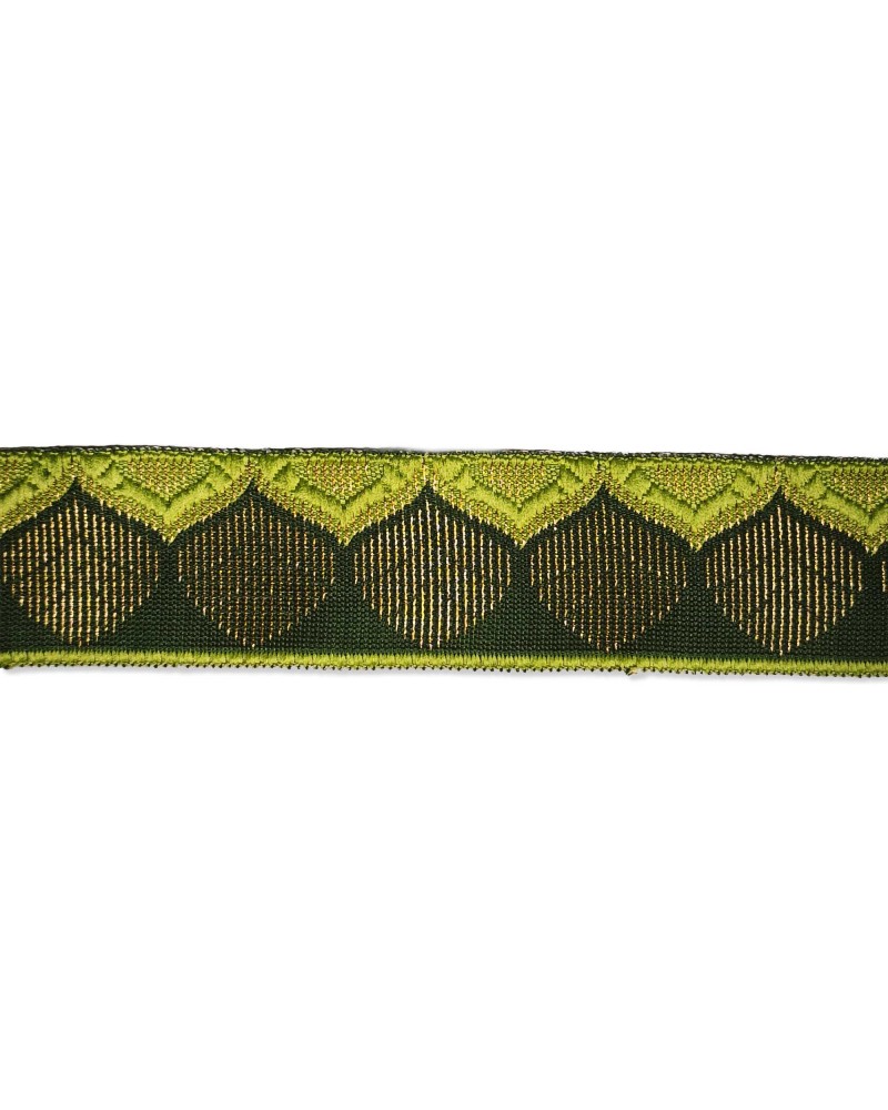 35mm Golden Spike Ethnic Jacquard Trim | Babachic