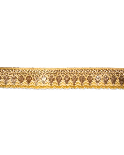 20mm Golden Leaf Ethnic Jacquard Trim (Sold by the Meter) | Babachic