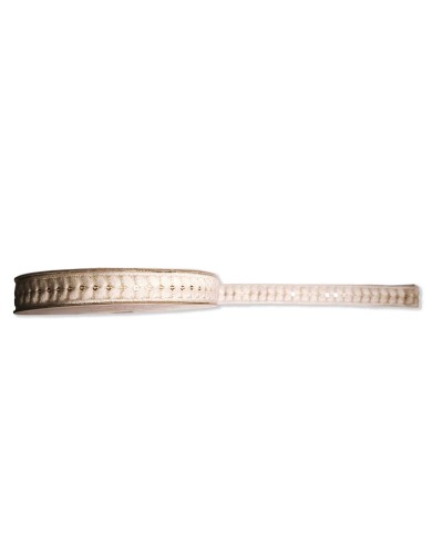Pasamanería Bordada Lentejuela Dorada 20mm (Venta por metro) | Babachic