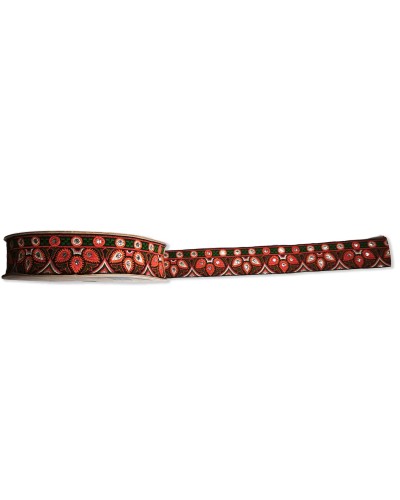 Pasamanería Étnica Boho Espejo 30mm (Venta por metro) | Babachic