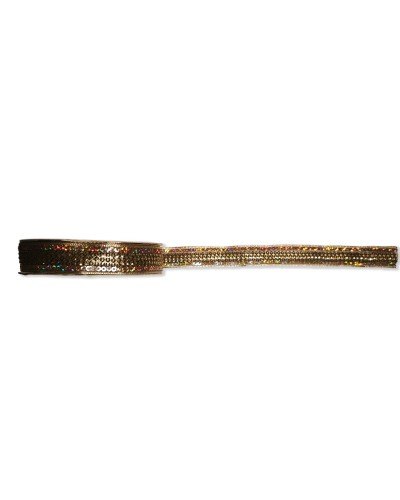 Galon Séquins Irisés Doré Bronze 20mm (Vente au mètre) | Babachic