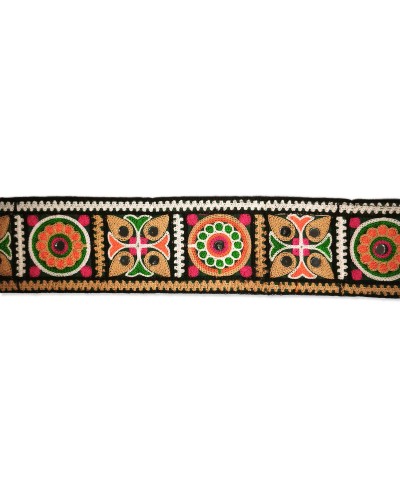 Pasamanería Étnica Boho Espejo Mándala 80mm (Corte 0.50m) | Babachic