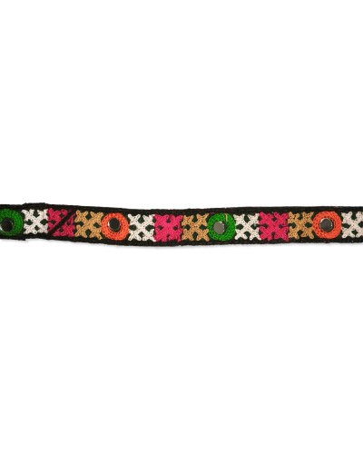 Pasamanería Étnica Boho Espejo Fina 20mm (Venta por metro) | Babachic