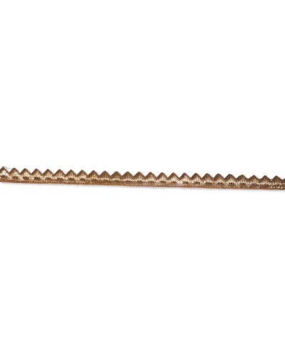 Cinta de Pasamanería Dentada Lúrex Dorado 8mm (Venta por metro) | Babachic