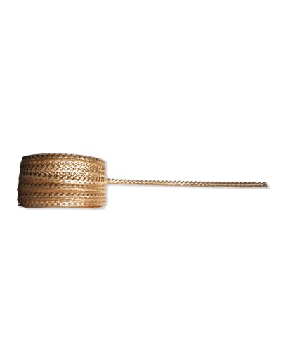 Cinta de Pasamanería Dentada Lúrex Dorado 8mm (Venta por metro) | Babachic