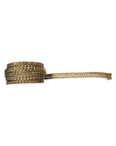 15mm Gold Lurex Scalloped Wave Trim (By the Meter) | Babachic