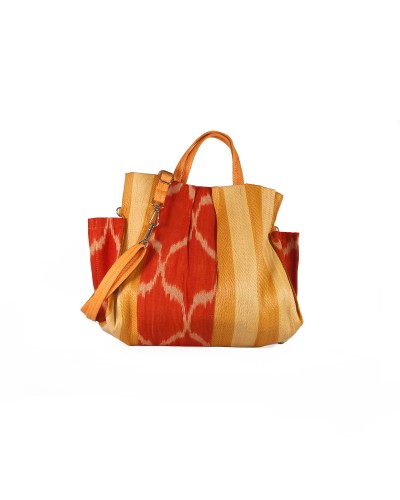 Bolso Star Large Nomad Orange Babachic | Diseño Ikat y Sostenible Babachic