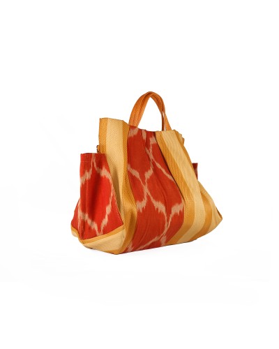 Bolso Star Large Nomad Orange Babachic | Diseño Ikat y Sostenible Babachic