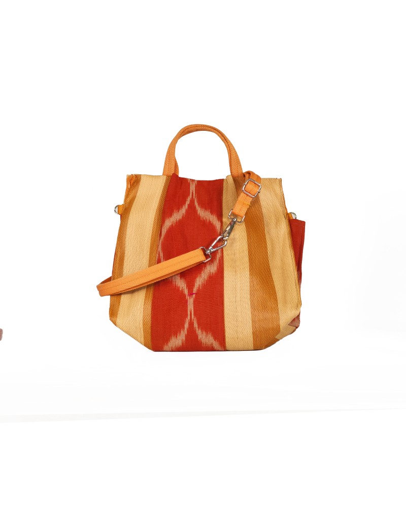 Bolso Star Small Nomad Orange Babachic | Diseño Ikat y Sostenible Babachic
