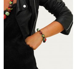 Pulseras Pulsera élastica beige/negro - Winter Nights Babachic by Moodywood