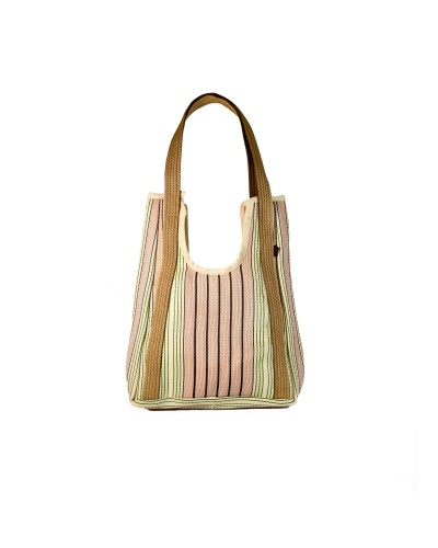 Hole Bag Pink Barcode: Bolso de Hombro Boho Reversible - Babachic