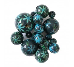 Fleurs Perle en bois - Daisy - Bleu Babachic by Moodywood