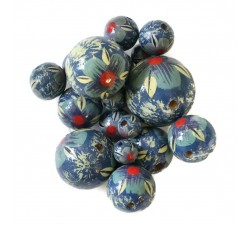 Fleurs Perle en bois - Hibiscus - Bleu ciel Babachic by Moodywood