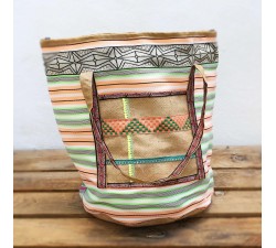 Tote bags Cabas - Nylon y yute - Verde Babachic by Moodywood