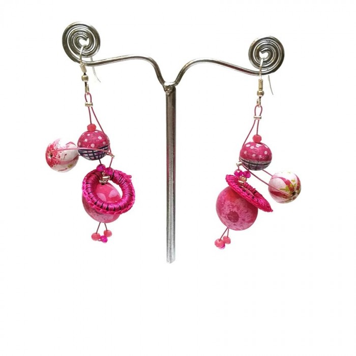 Earrings Earrings Torsade - Bubble Gum Babachic by Moodywood