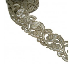 Lace Lace Guipure - Silvered - 55 mm babachic