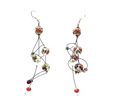 Boucles d'oreilles Boucles d'oreille Ellipse 9 cm - Fleur - Splash Babachic by Moodywood