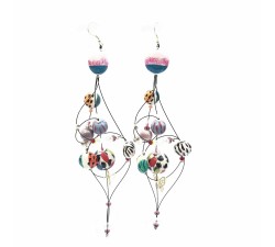 Boucles d'oreilles Boucles d'oreille Duchesse 16 cm - Zèbre - Splash Babachic by Moodywood