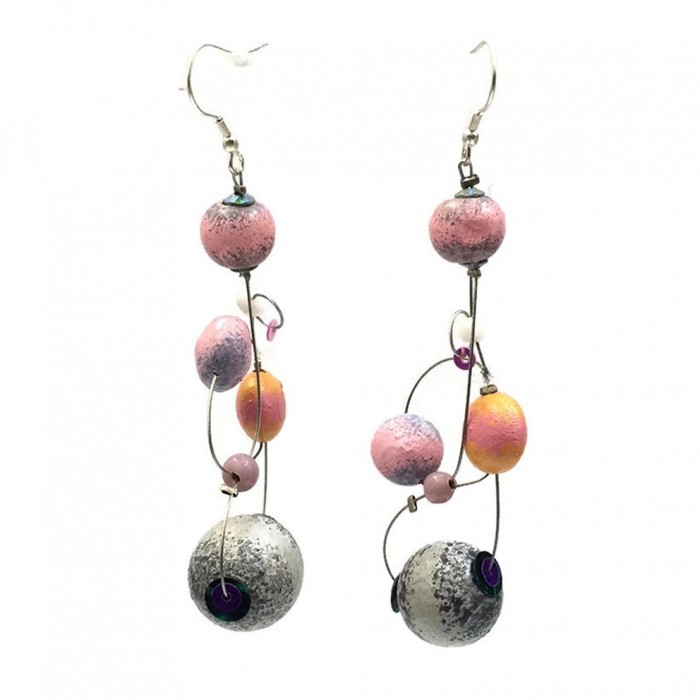 Pendientes Pendientes Loop 7 cm - Luna - Splash Babachic by Moodywood