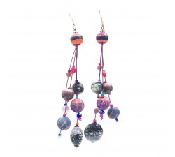 Boucles d'oreilles Boucles d'oreille Goute 12 cm - Violet - Splash Babachic by Moodywood