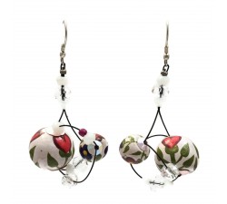 Earrings Drop earrings 4 cm - Flower - Splash Babachic by Moodywood