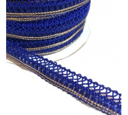 Braid Satiny ribbon - Floor key - Blue - 15 mm