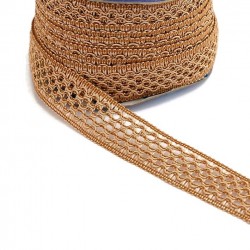Dentelles Ruban dentelle - Camel - 20 mm babachic