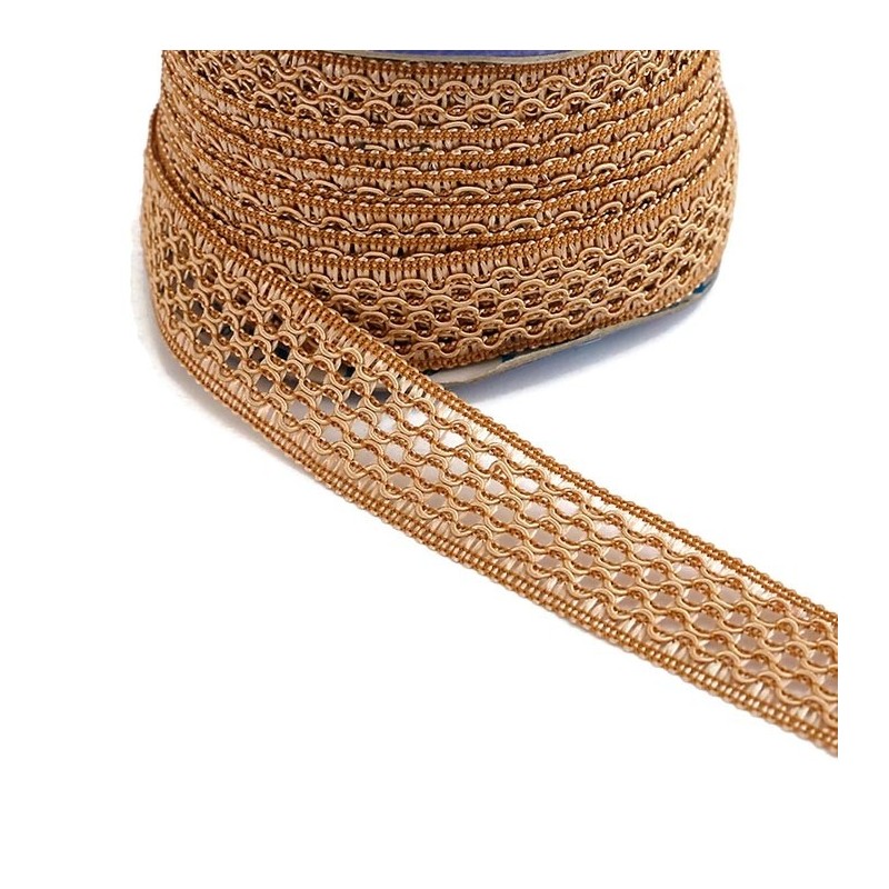 Lace Lace ribbon - Camel - 20 mm babachic