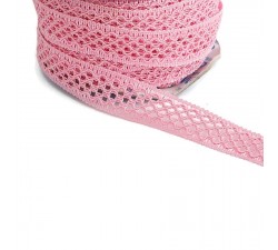 Dentelles Ruban dentelle - Rose - 20 mm