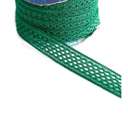 Dentelles Ruban dentelle - Vert - 20 mm babachic