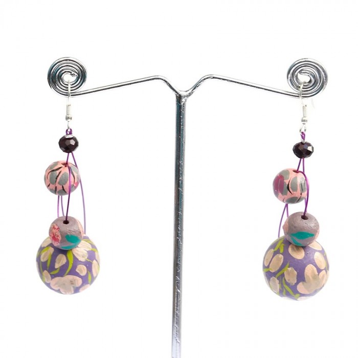 Pendientes Pendientes 6 cm - Lila Babachic by Moodywood