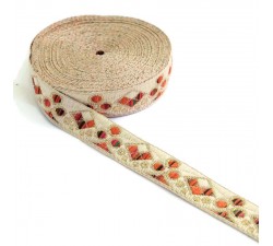 Ribbons Woven braid - Casino - Orange - 22 mm