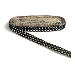 Braid Mirrors braid - Double line - Black - 30 mm babachic