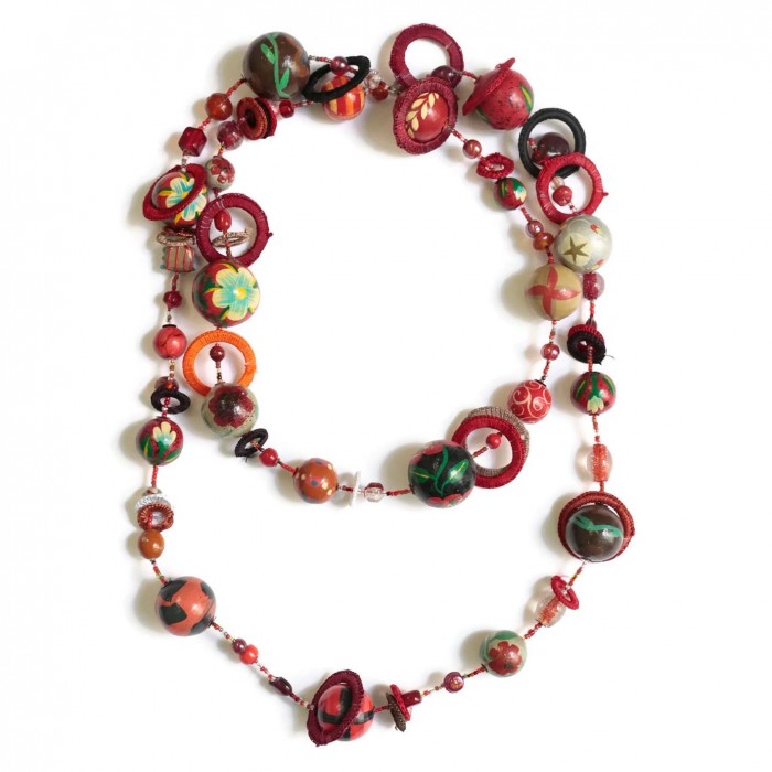 Kit necklace "Sautoir" Kits necklace DIY - Sautoir - Red babachic