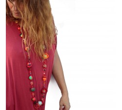 Kit collier "Sautoir" Kits collier DIY - Sautoir - Rouge babachic