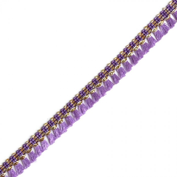 Fringe Tassels ribbon - Lilac - 15 mm