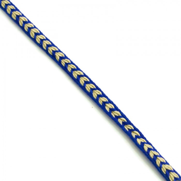 Braid Ribbon Heart - Dark blue - 7 mm
