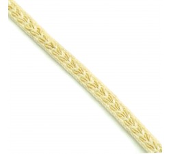 Braid Ribbon Heart - Ecru - 7 mm