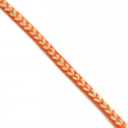 Galons Galon Coeur - Orange - 7 mm